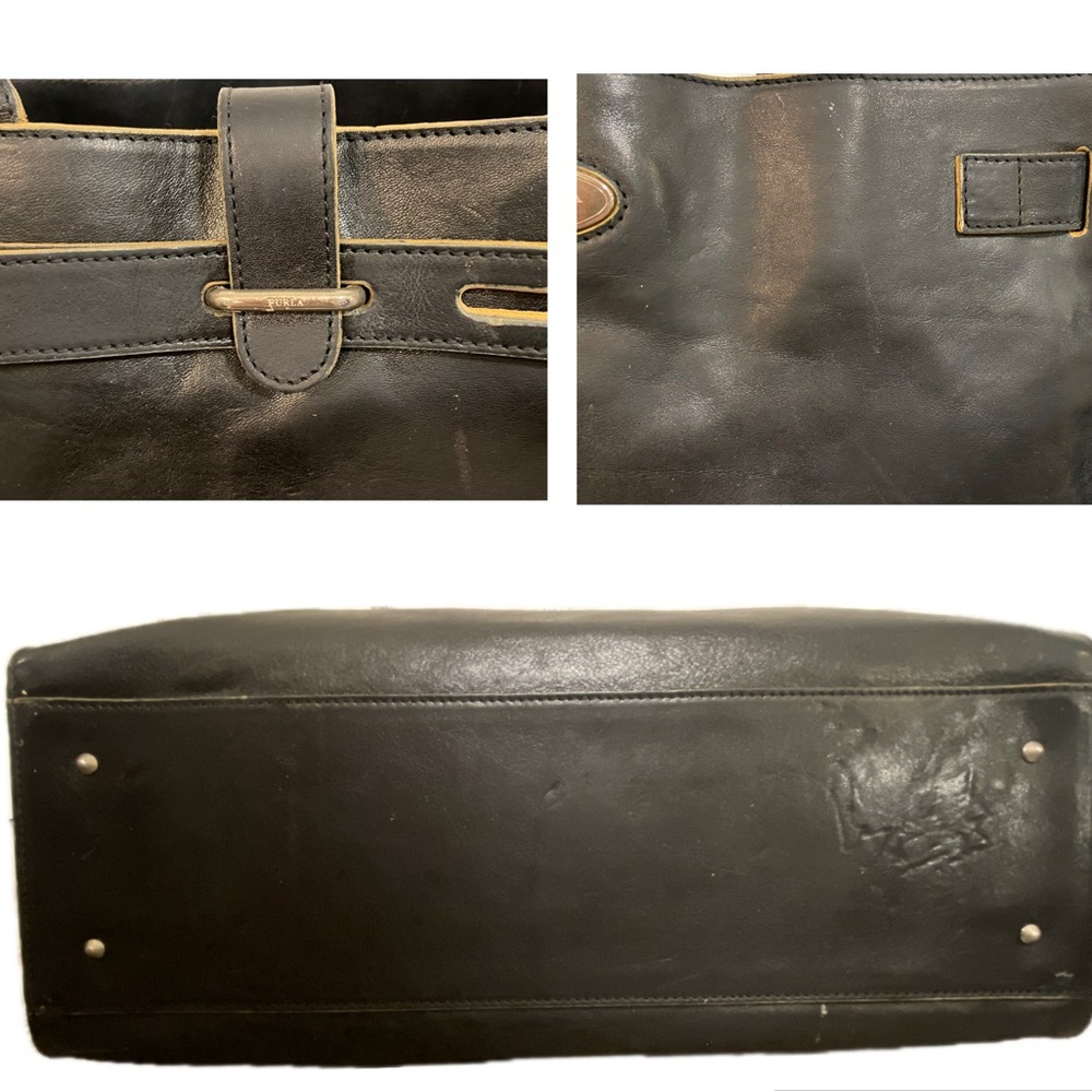 FURLA Greta Vintage Leather Tote - Picture 8 of 15